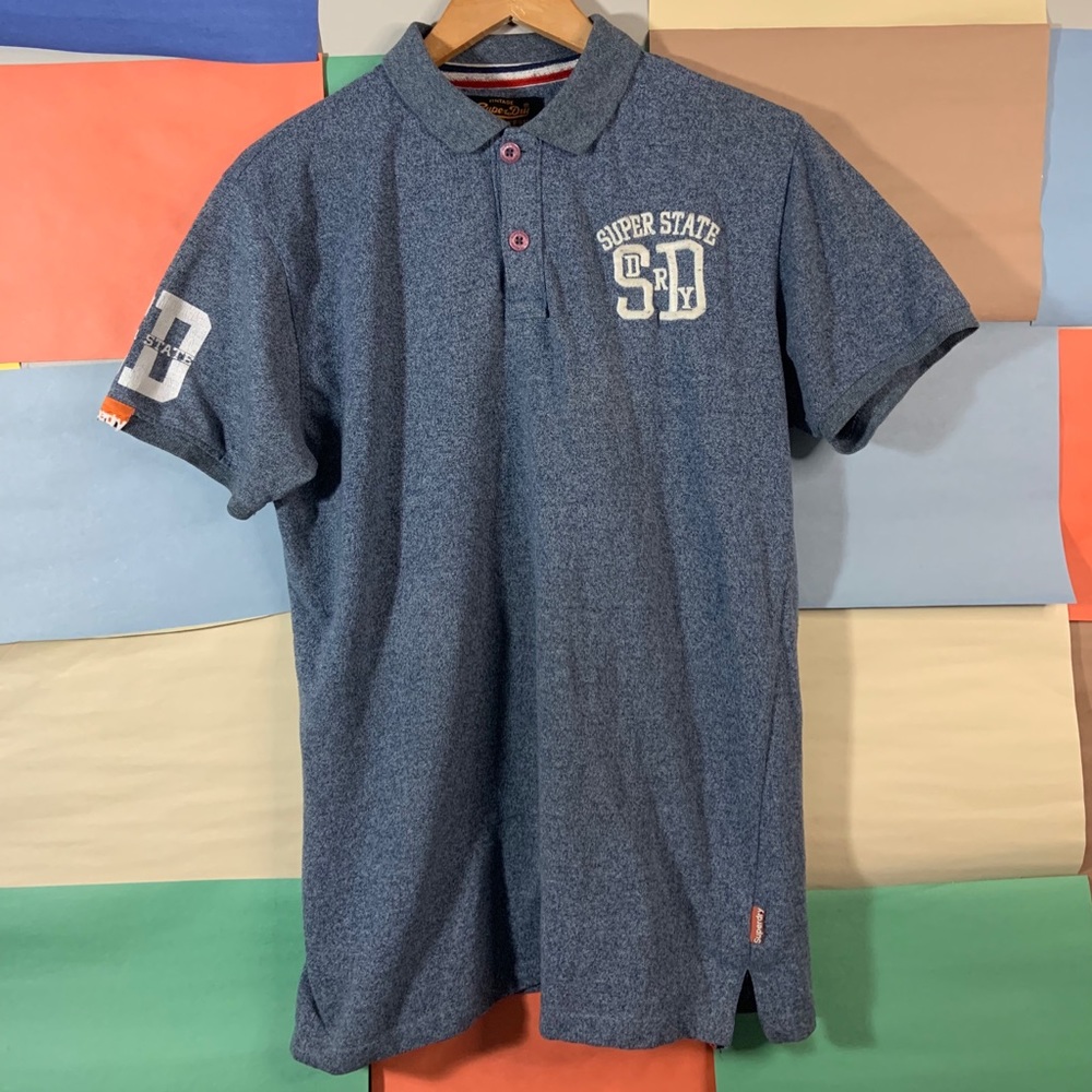 Super Dry Super State Polo Shirt size XXL